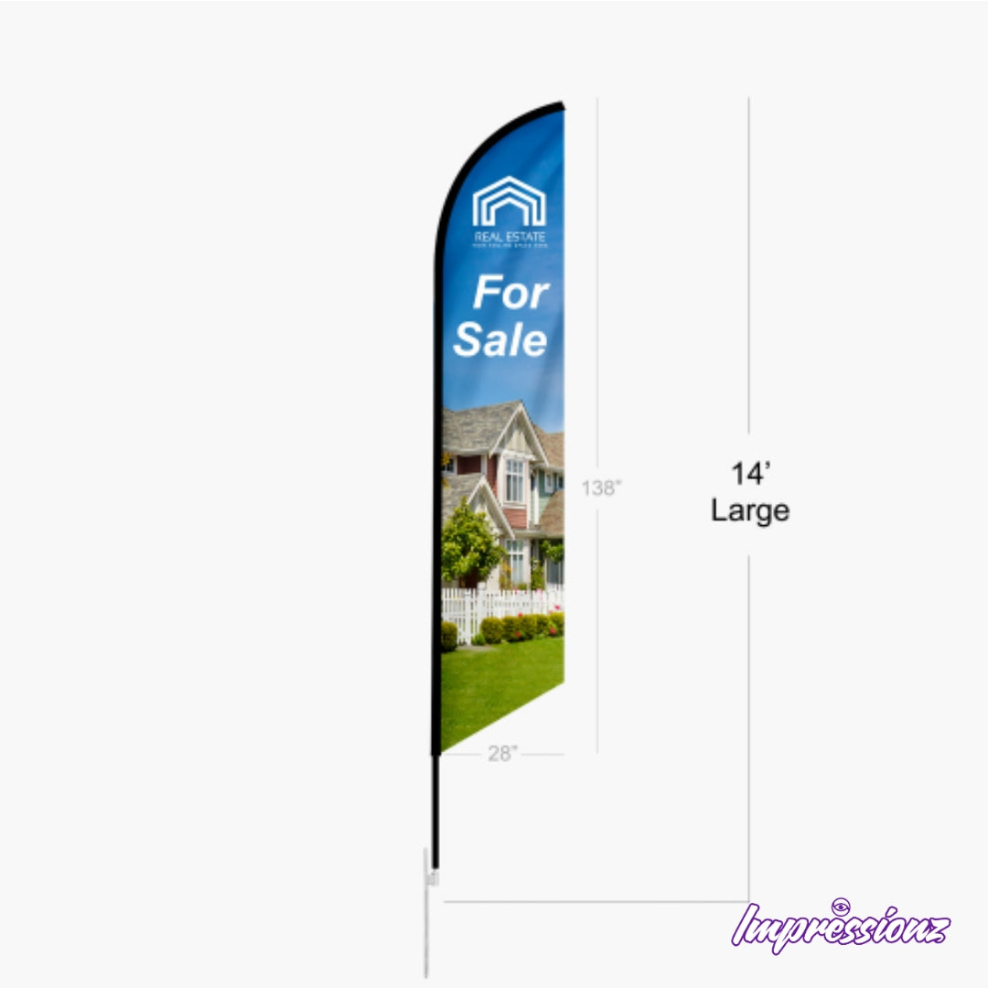 Feather Angled Flag