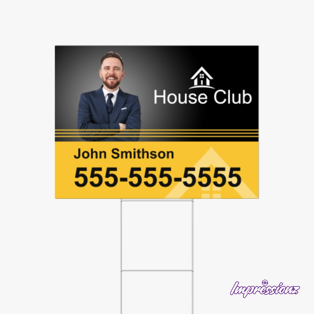 H Stake Sign